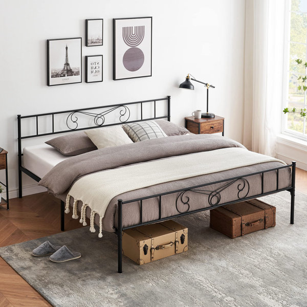Winston Porter Metal Slat Bed Wayfair